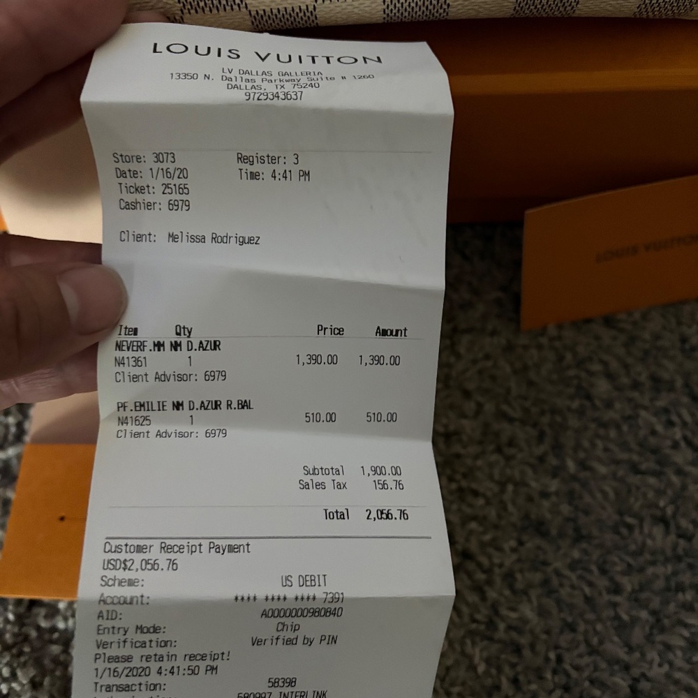 LV Neverfull purse and wallet - Picture 5 of 7
